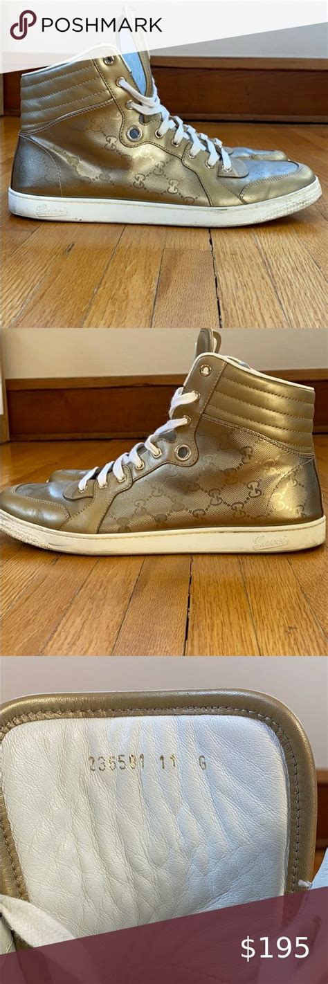 gucci gold high top sneakers|exclusive gucci sneakers.